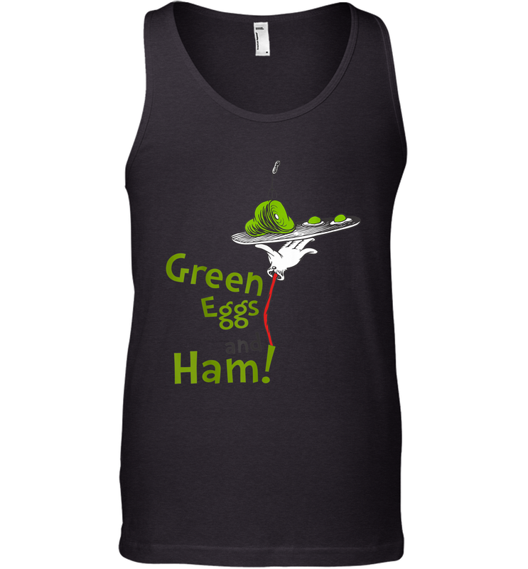 Dr Seuss Green Eggs and Ham Title Tank Top - giftteeshirt4u