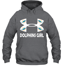 Miami Dolphins Girl Under Armour Football Hoodies - giftteeshirt4u