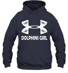 Miami Dolphins Girl Under Armour Football Hoodies - giftteeshirt4u