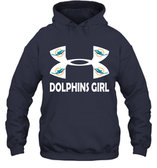 Miami Dolphins Girl Under Armour Football Hoodies - giftteeshirt4u
