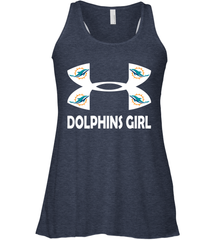Miami Dolphins Girl Under Armour Football Tank - giftteeshirt4u