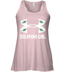 Miami Dolphins Girl Under Armour Football Tank - giftteeshirt4u