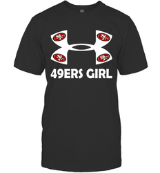 San Francisco 49ers Girl Under Armour Football T-Shirt - giftteeshirt4u