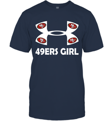 San Francisco 49ers Girl Under Armour Football T-Shirt - giftteeshirt4u