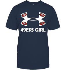 San Francisco 49ers Girl Under Armour Football T-Shirt - giftteeshirt4u