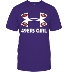 San Francisco 49ers Girl Under Armour Football T-Shirt - giftteeshirt4u