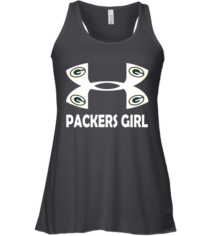 Green Bay Packers Girl Under Armour Football Tank - giftteeshirt4u