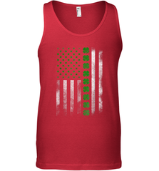 St Patrick's Day IRISH AMERICAN FLAG Tank Top - giftteeshirt4u