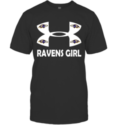 Baltimore Ravens Girl Under Armour Football T-Shirt - giftteeshirt4u