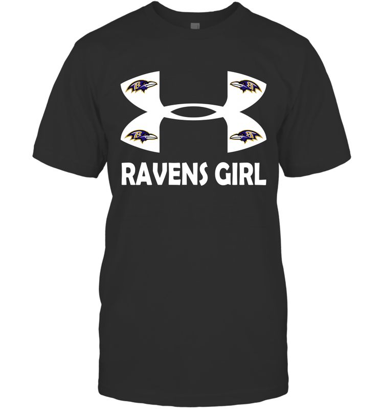 Baltimore Ravens Girl Under Armour Football T-Shirt - giftteeshirt4u