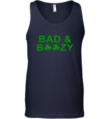 Bad And Boozy St Patrick's Day Funny Drinking Crewneck Tank Top - giftteeshirt4u