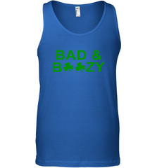 Bad And Boozy St Patrick's Day Funny Drinking Crewneck Tank Top - giftteeshirt4u