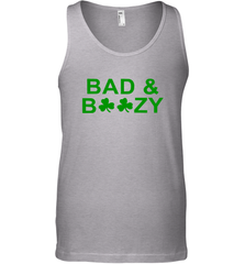 Bad And Boozy St Patrick's Day Funny Drinking Crewneck Tank Top - giftteeshirt4u