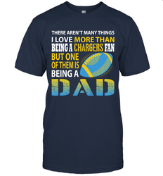 I Love More Than Being A Los Angeles Chargers Fan Being A Dad Football T-Shirt - giftteeshirt4u