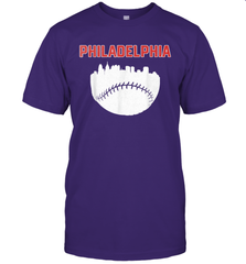 Vintage Fan Philadelphia PA Cityscape Baseball Retro  T-Shirt - giftteeshirt4u