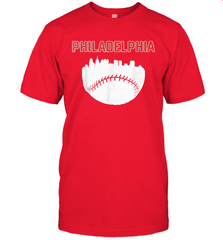 Vintage Fan Philadelphia PA Cityscape Baseball Retro  T-Shirt - giftteeshirt4u