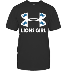 Detroit Lions Girl Under Armour Football T-Shirt - giftteeshirt4u