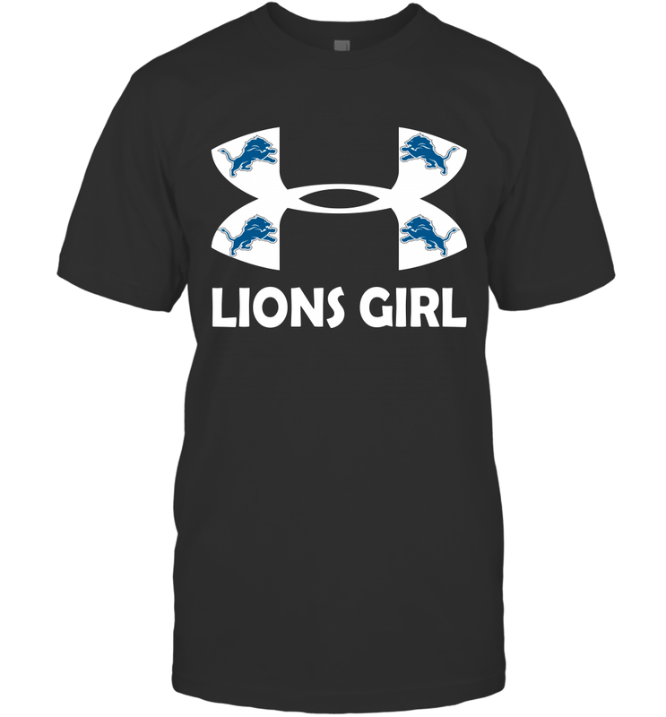 Detroit Lions Girl Under Armour Football T-Shirt - giftteeshirt4u