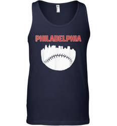 Vintage Fan Philadelphia PA Cityscape Baseball Retro  Tank Top - giftteeshirt4u