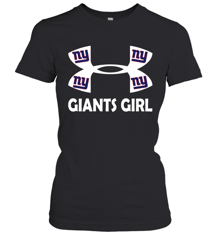 New York Giants Girl Under Armour Football Short Sleeve - giftteeshirt4u