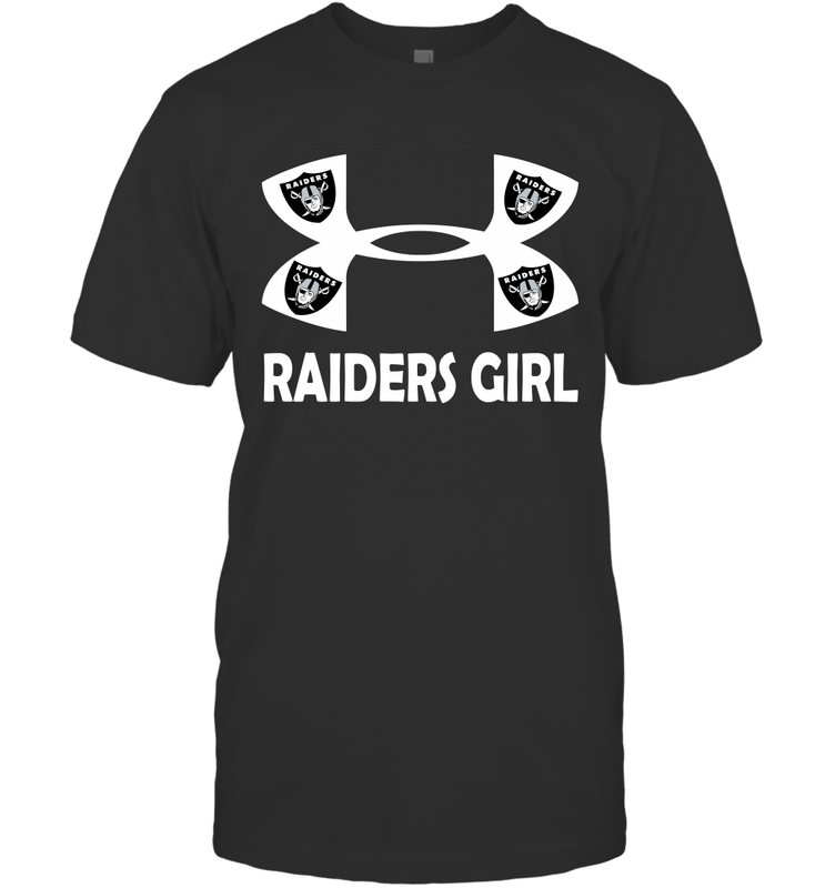 Oakland Raiders Girl Under Armour Football T-Shirt - giftteeshirt4u