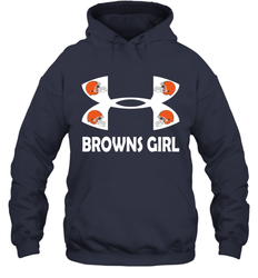 Cleveland Browns Girl Under Armour Football Hoodies - giftteeshirt4u