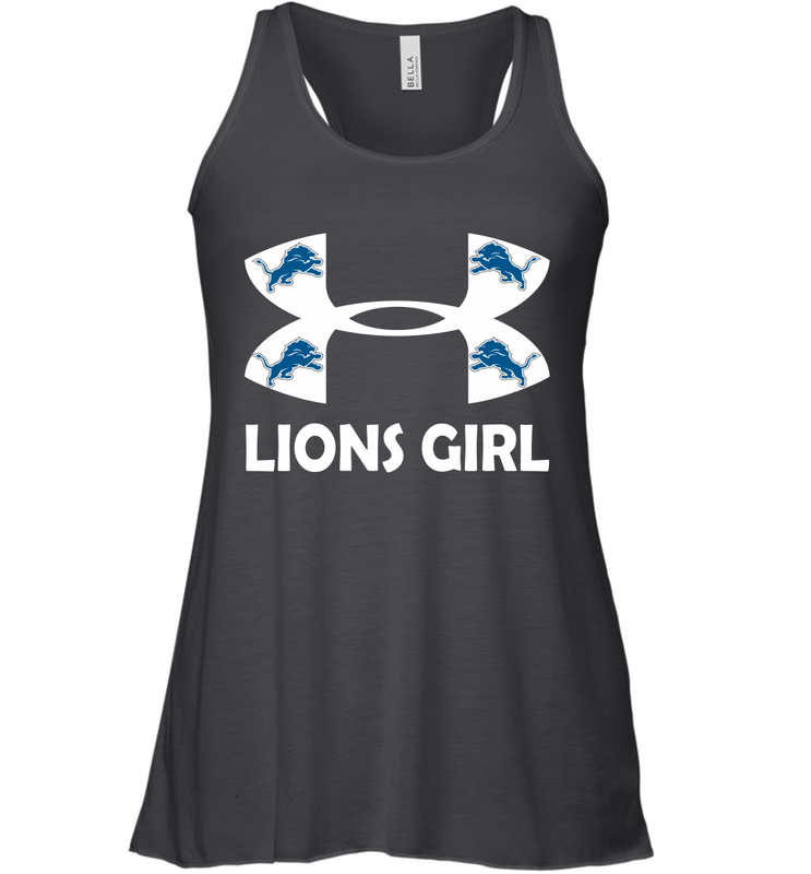 Detroit Lions Girl Under Armour Football Tank - giftteeshirt4u