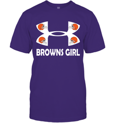 Cleveland Browns Girl Under Armour Football T-Shirt - giftteeshirt4u