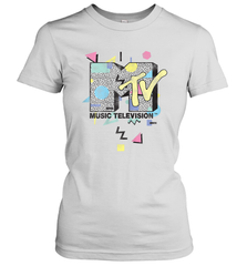 Mtv Retro Shape Design Logo Graphic Women's T-Shirt - giftteeshirt4u
