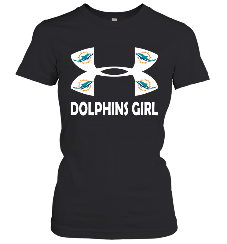 Miami Dolphins Girl Under Armour Football Short Sleeve - giftteeshirt4u