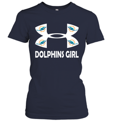 Miami Dolphins Girl Under Armour Football Short Sleeve - giftteeshirt4u