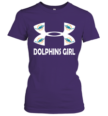 Miami Dolphins Girl Under Armour Football Short Sleeve - giftteeshirt4u