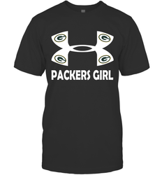 Green Bay Packers Girl Under Armour Football T-Shirt - giftteeshirt4u