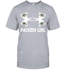 Green Bay Packers Girl Under Armour Football T-Shirt - giftteeshirt4u