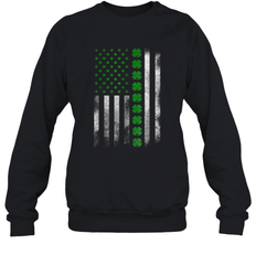 St Patrick's Day IRISH AMERICAN FLAG Sweatshirt - giftteeshirt4u