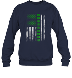 St Patrick's Day IRISH AMERICAN FLAG Sweatshirt - giftteeshirt4u