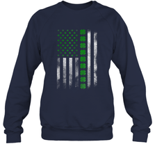 St Patrick's Day IRISH AMERICAN FLAG Sweatshirt - giftteeshirt4u
