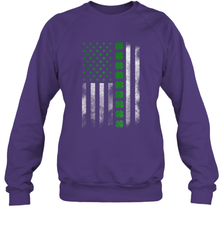 St Patrick's Day IRISH AMERICAN FLAG Sweatshirt - giftteeshirt4u