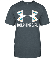 Miami Dolphins Girl Under Armour Football T-Shirt - giftteeshirt4u