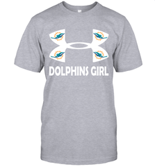 Miami Dolphins Girl Under Armour Football T-Shirt - giftteeshirt4u