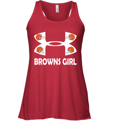 Cleveland Browns Girl Under Armour Football Tank - giftteeshirt4u
