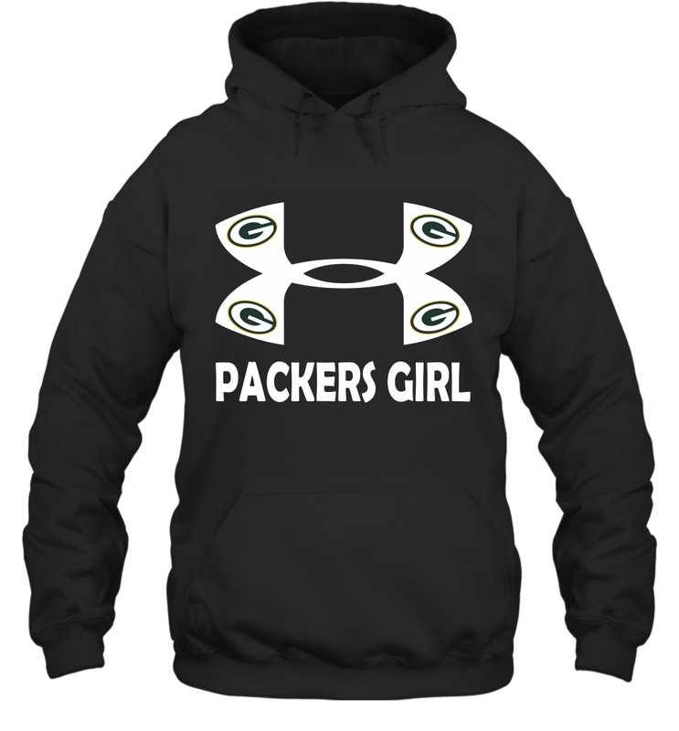 Green Bay Packers Girl Under Armour Football Hoodies - giftteeshirt4u