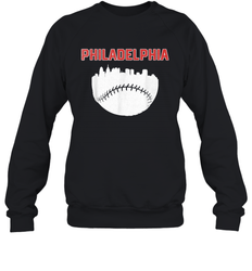 Vintage Fan Philadelphia PA Cityscape Baseball Retro  Sweatshirt - giftteeshirt4u