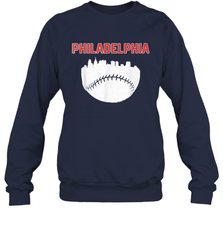 Vintage Fan Philadelphia PA Cityscape Baseball Retro  Sweatshirt - giftteeshirt4u