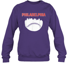 Vintage Fan Philadelphia PA Cityscape Baseball Retro  Sweatshirt - giftteeshirt4u