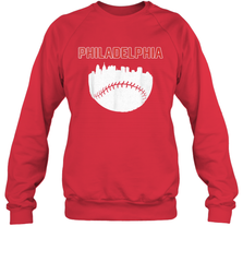 Vintage Fan Philadelphia PA Cityscape Baseball Retro  Sweatshirt - giftteeshirt4u