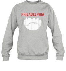 Vintage Fan Philadelphia PA Cityscape Baseball Retro  Sweatshirt - giftteeshirt4u