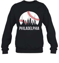 Philadelphia Downtown Baseball Philly Skyline Sweatshirt - giftteeshirt4u