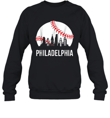 Philadelphia Downtown Baseball Philly Skyline Sweatshirt - giftteeshirt4u