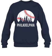 Philadelphia Downtown Baseball Philly Skyline Sweatshirt - giftteeshirt4u